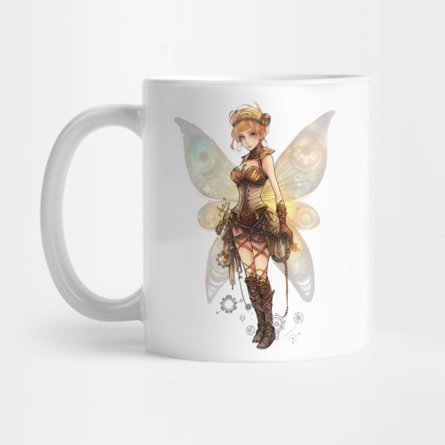 Watercolor Steampunk Fairy Girl #1 by Chromatic Fusion Studio